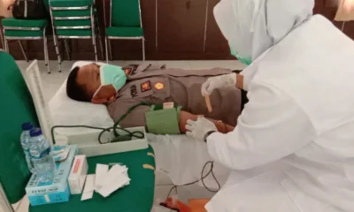 Persiapan Penanganan COVID-19, Kapolres Sarolangun Bersama Anggota Donor Darah