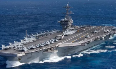 Ratusan Awak Kapal Induk AS Terjangkit Virus Corona