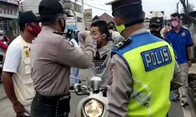 Tak Terima Ditegur Pakai Masker, Pemuda ini Pukul Petugas PSBB