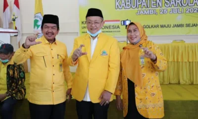 Terpilih Aklamasi, Tontawi Jauhari Pimpin DPD II Golkar Sarolangun