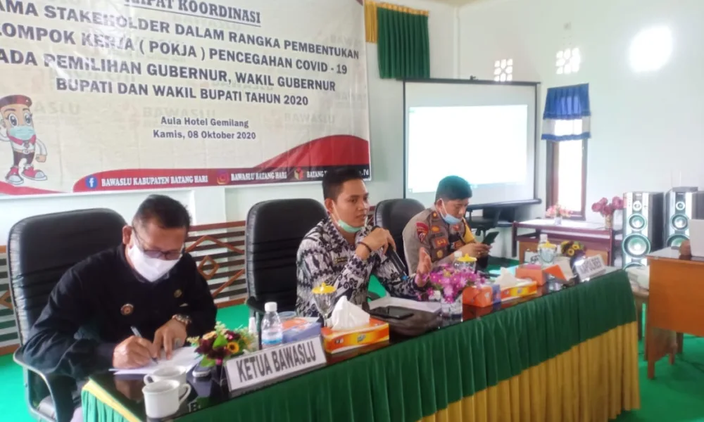 Bawaslu Batanghari Bentuk Pokja Pencegahan COVID-19 Pilkada 2020