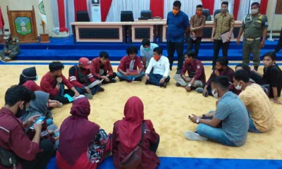 Gabungan Mahasiswa dan Pelajar Sarolangun Gelar Aksi Tolak Omnibus law