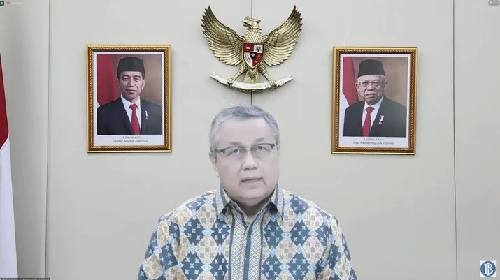 Gubernur Bank Indonesia Perry Warjiyo Mengumumkan Hasil RDG Bulanan Bulan Oktober 2022 dengan Cakupan Triwulanan. (Tangkapan Layar Youtube)