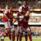 Liga Europa, Skuad Besutan Mikel Arteta Saat Selebrasi Gol. (Ist)