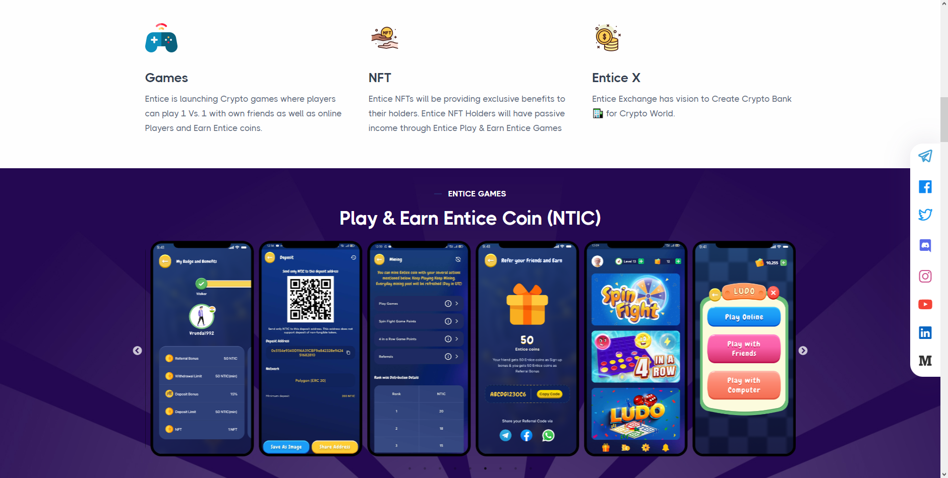 Entice coin gratis dari Entice game. ist