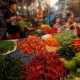 Aktivitas perdagangan cabai di salah satu pasar tradisional di Kota Medan di awal tahun 2023. (Foto ilustrasi)