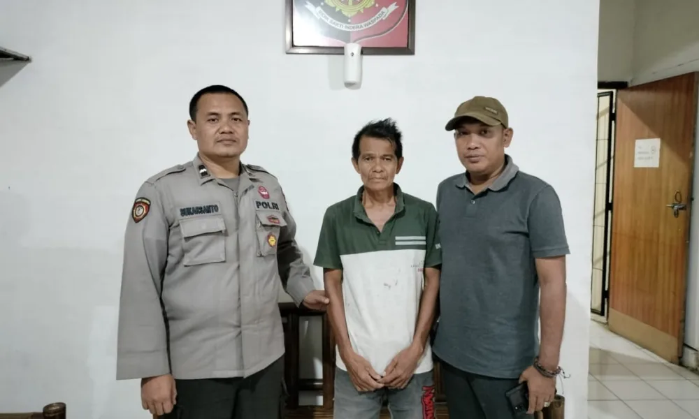 PONAKAN: Yahya pelaku pemerkosa ponakan di Pamenang yang ditangkap polisi. (DETAIL/ist)