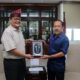 Rektor UNPAB Medan M. Isa (kiri) dan Sekda Provsu Arief Tri Nugroho menggelar pertemuan.