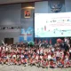 Para siswa dan siswi TK menjadi tamu pertama sejak Main Hall BEI resmi dibuka untuk umum sejak Senin, 30 Januari 2023