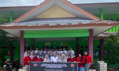 Foto bersama Mapala OASE dengan MAN 1 Kuala Tungkal.