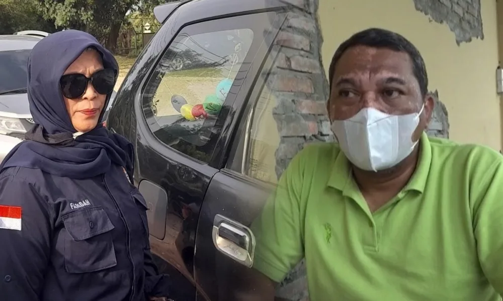 Farida, DLH Provinsi Jambi (kiri) dan Aprianto, Humas Pertamina  EP Jambi (kanan)