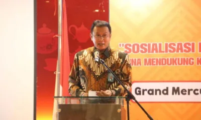 Kakanwil Kemenkumham Sumut Imam Suyudi dalam acara sosialisasi benefecial ownership di Medan