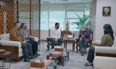 Walikota Medan Bobby Nasution saat menemui Menteri PUPR Basuki Hadimuljono untuk membicarakan dua proyek underpass di Medan, kemarin.