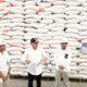 Gubernur Sumatera Utara Edy Rahmayadi meninjau gudang beras BULOG Sumut di Jalan Mustafa, Senin, 10 April 2023.