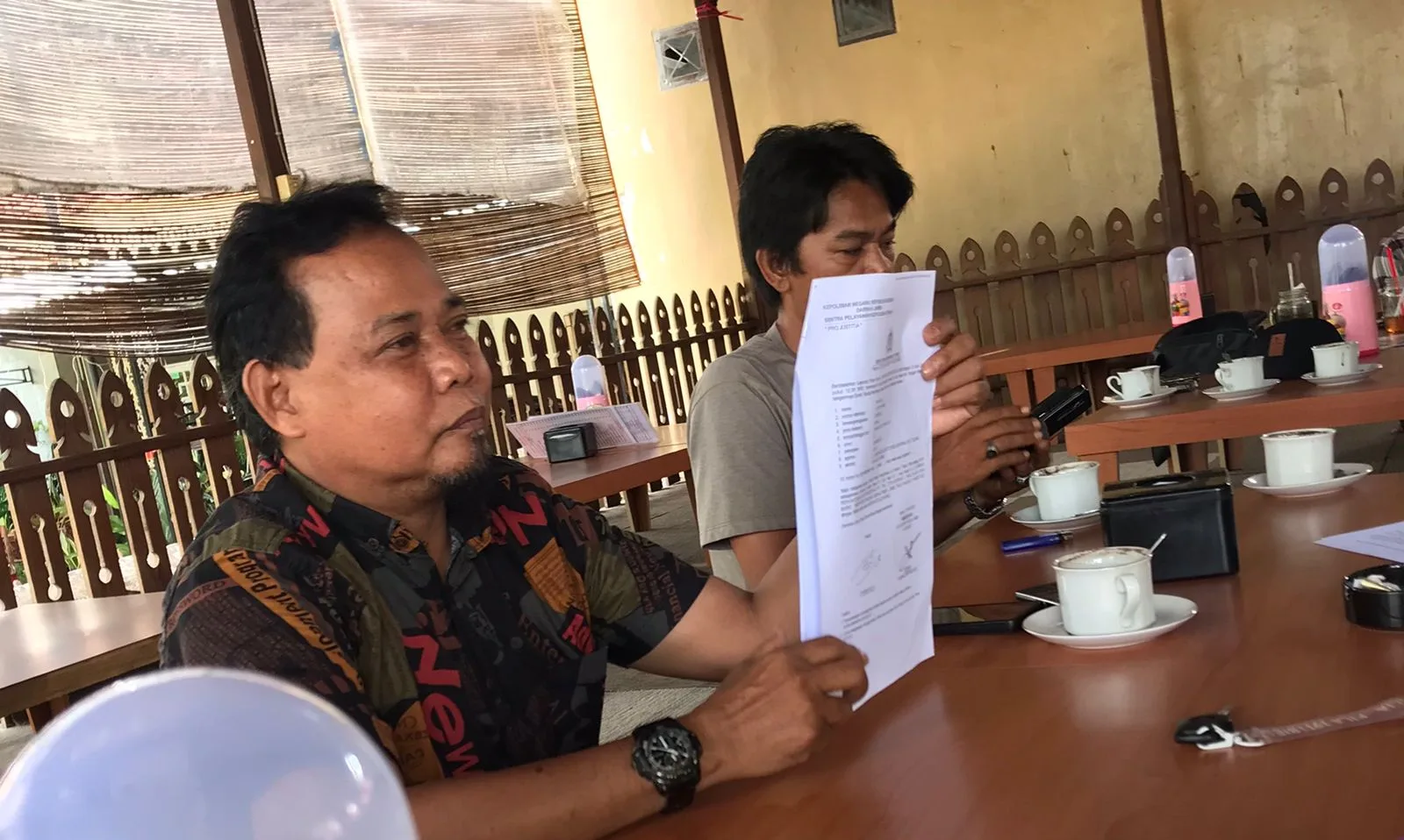 Thawaf Ali saat jumpa pers di Kota Jambi, Kamis, 4 Mei 2023.