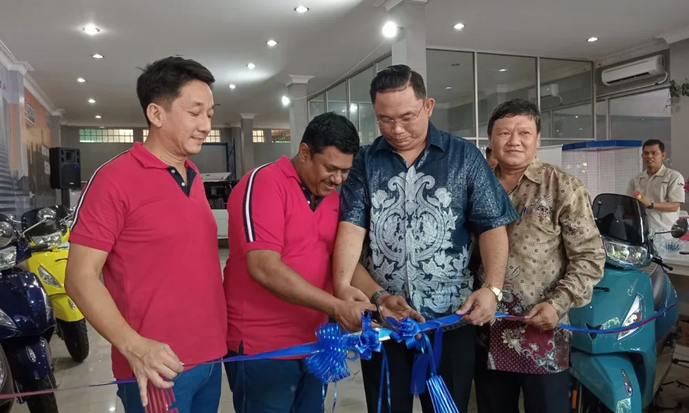 Main dealer TVS Motor di Kota Medan diresmikan secara sederhana dan hikmat pada Rabu, 7 Juni 2023. (DETAIL:ist)