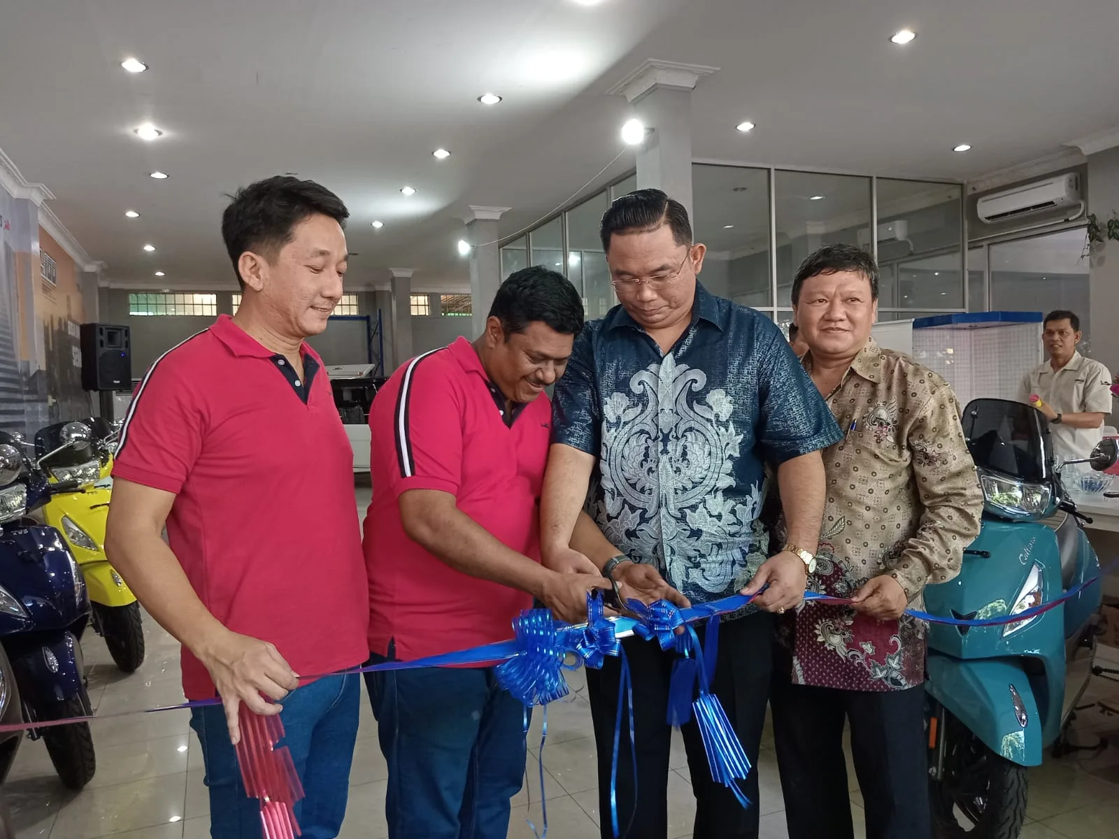 Main dealer TVS Motor di Kota Medan diresmikan secara sederhana dan hikmat pada Rabu, 7 Juni 2023. (DETAIL:ist)
