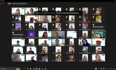 Suasana webinar tentang manfaat ikan, termasuk tilapia, yang diselenggarakan Regal Springs Indonesia. (Foto tangkapan layar). (DETAIL/ist)