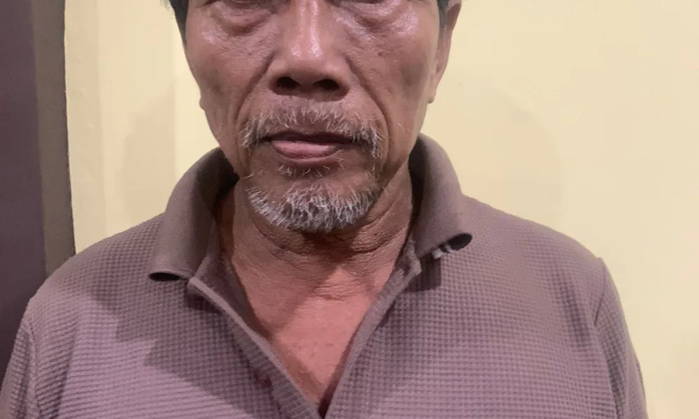 Sukamto, bapak tiri yang tega memperkosa anaknya hingga hamil enam bulan. (DETAIL/ist)