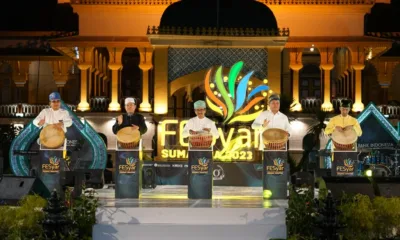 Pembukaan FESyar Sumatera 2023 yang digelar Bank Indonesia di Medan.