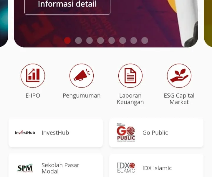 Ilustrasi tampilan IDX Mobile.