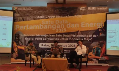 FGD Satu Data Pertambangan dan Energi 2023, di Cambridge Hotel, Medan, Rabu 16 Agustus 2023.