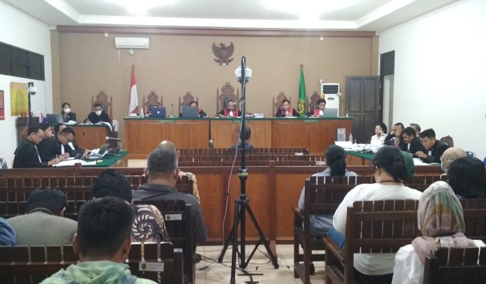 Suasana sidang perkara tipikor mantan Bupati Kapuas Ben Brahim S Bahat dan istri Ary Egahni (mantan anggota Komisi III DPR RI periode 2019-2024)