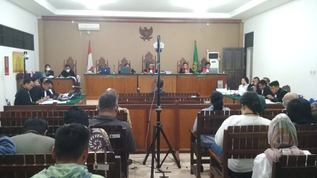 Suasana sidang perkara tipikor mantan Bupati Kapuas Ben Brahim S Bahat dan istri Ary Egahni (mantan anggota Komisi III DPR RI periode 2019-2024)