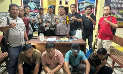 Para pelaku pengedar uang palsu setelah ditangkap polisi. (DETAIL/ist)