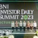 Presiden Jokowi membuka langsung acara BNI Investor Daily Summit 2023.