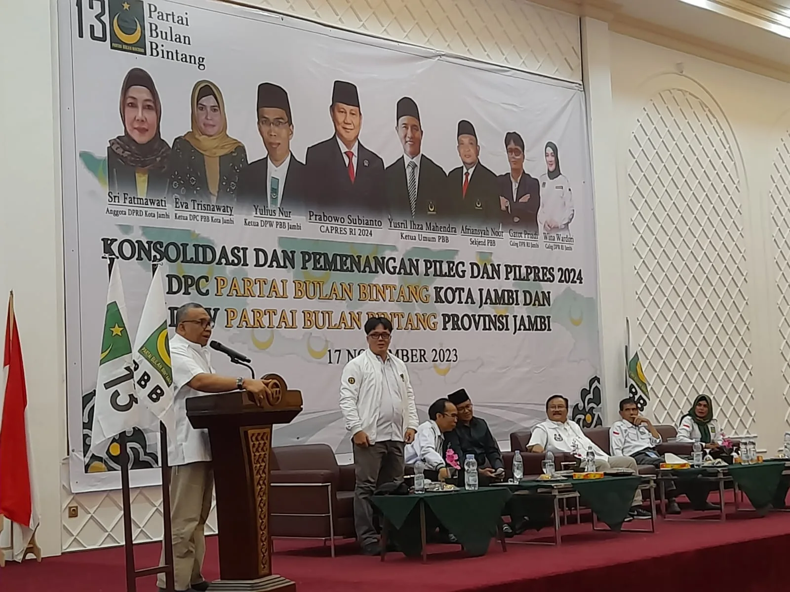 Sekjen PBB Afriansyah Noor saat memberi sambutan. (DETAIL/Juan)