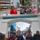 Istri pertama Tanoto Lim (kiri atas), demo di PN Jambi (kanan atas) demo di Kejari Jambi (bawah). (DETAIL/Juan)