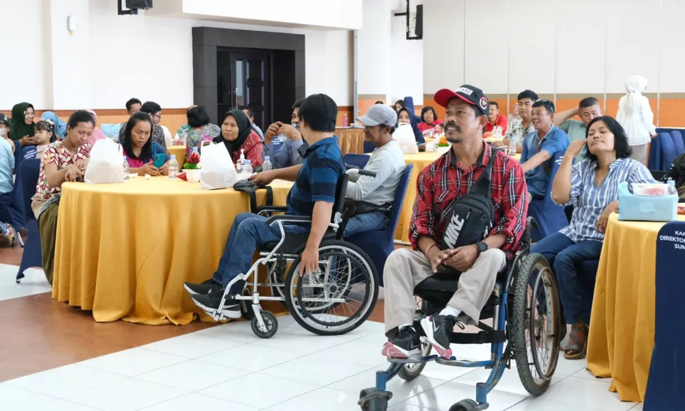 Proses edukasi dan sosialisasi pajak yang digelar Kanwil DJP Sumut I.