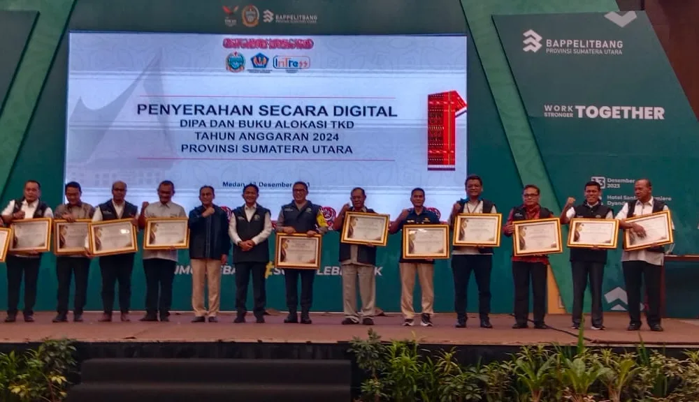 Proses penyerahan DIPA untuk Provinsi Sumatera Utara berjumlah Rp 67,82 triliun.