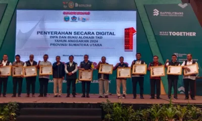 Proses penyerahan DIPA untuk Provinsi Sumatera Utara berjumlah Rp 67,82 triliun.