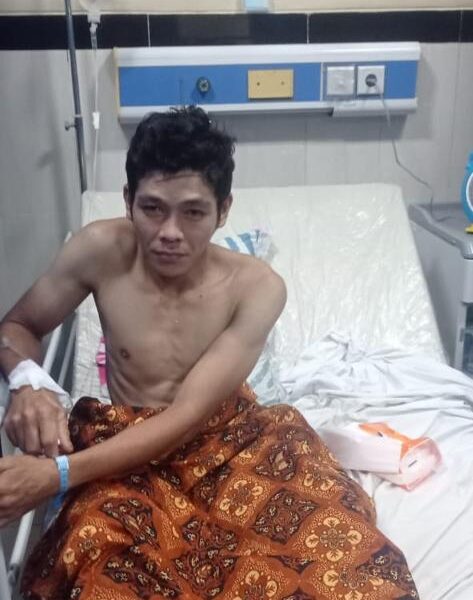 Korban Keganasan Beruang Saat di RSUD Raden Mattaher Jambi dan Petugas Saat Memasang Perangkap Beruang di Lokasi Kejadian. (Detail.id/ist)