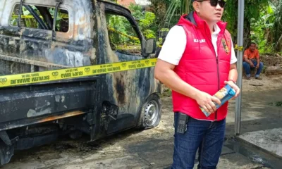 Kasatreskrim Polres Merangin, Iptu Mulyono usai olah TKP. (DETAIL/ist)