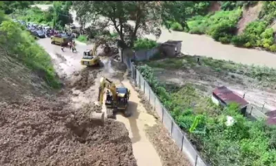 Jalan nasional yang menghubungkan Kabupaten Kerinci - Sumatera Barat yang sempat tertimbun longsor, saat ini sudah bisa dilalui. (DETAIL/ist)