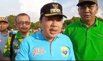 Pj Bupati Merangin, Mukti Said dan Manajer Merangin FC, Nilwan Yahya. (DETAIL/ist)