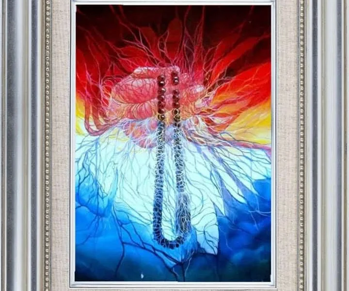 Jerat Zikir, maha karya Alhendra Daulay, perupa Merangin. (DETAIL/ist)