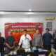Wadir Narkoba Polda Jambi, AKBP Andi M Ichsan saat memimpin konferensi pers. (DETAIL/Juan)