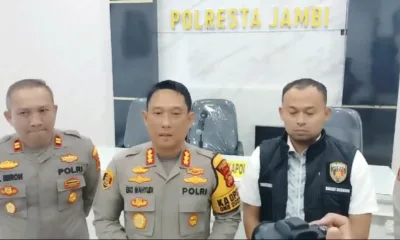 Kapolresta Jambi, Kombes Pol Eko Wahyudi saat memberi keterangan pada sejumlah media. (DETAIL/ist)