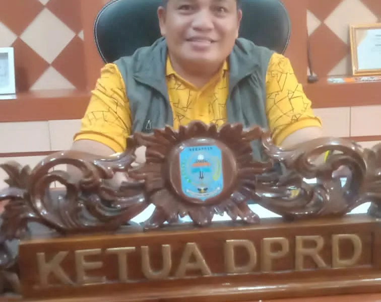 Ketua TKD Prabowo -Gibran Merangin, Herman Efendi menargetkan unggul di Merangin. (DETAIL/Daryanto)