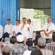 Presiden Jokowi salurkan beras BULOG ke masyarakat di Kabupaten Labuhanbatu, kemarin.