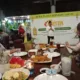 Ketua PWI Sumut, H. Farianda Sinik saat memberikan kata sambutan dalam acara buka puasa bersama yang digelar oleh Fiesta Bintang Lima di Resto Lembur Kuring, Jalan Amir Hamzah, Medan pada Senin malam, 25 Maret 2024.