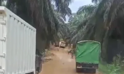Salah satu jalan di Kecamatan Renah Pamenang yang rusak parah. (DETAIL/Daryanto)