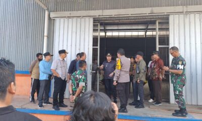 PJ Bupati Merangin bersama Forkompinda mengecek RSUD dan gudang Bulog sebagai lokasi lawatan Presiden Jokowi di Merangin. (DETAIL/ist)