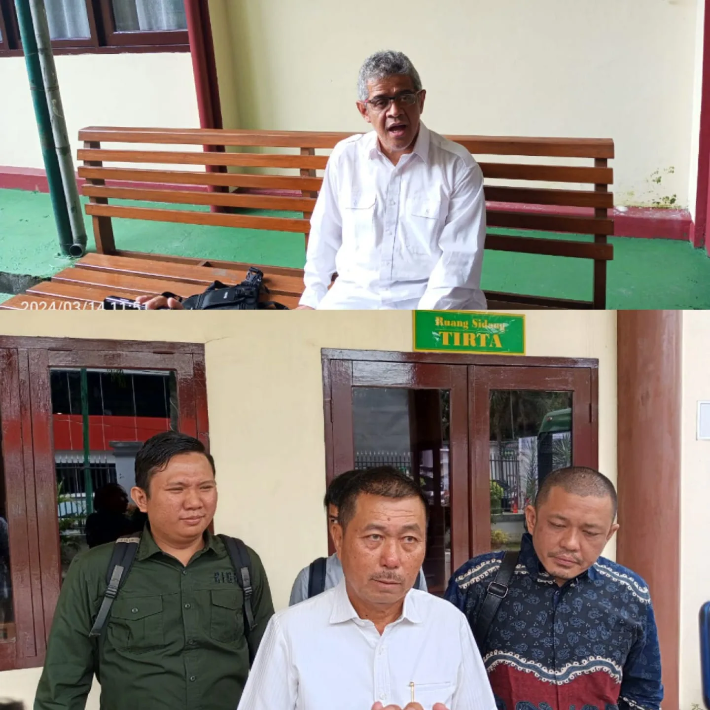 Pakar telematika Abimanyu Wachjoewidajat (atas), Eddy Gunawan alias Kimlay (putih bawah) dan Randhy (kanan). (DETAIL/Juan)