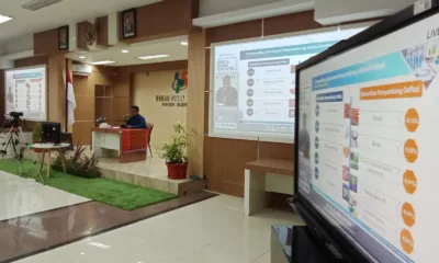 Kepala BPS Sumut, Nurul Hasanudin, saat membeberkan soal inflasi tahunan dan bulanan di seluruh Provinsi Sumut.