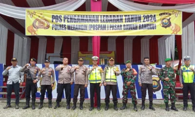 Polres Merangin mendirikan lima Pospam untuk mengamankan jalur mudik dan arus balik. (DETAIL/Daryanto)